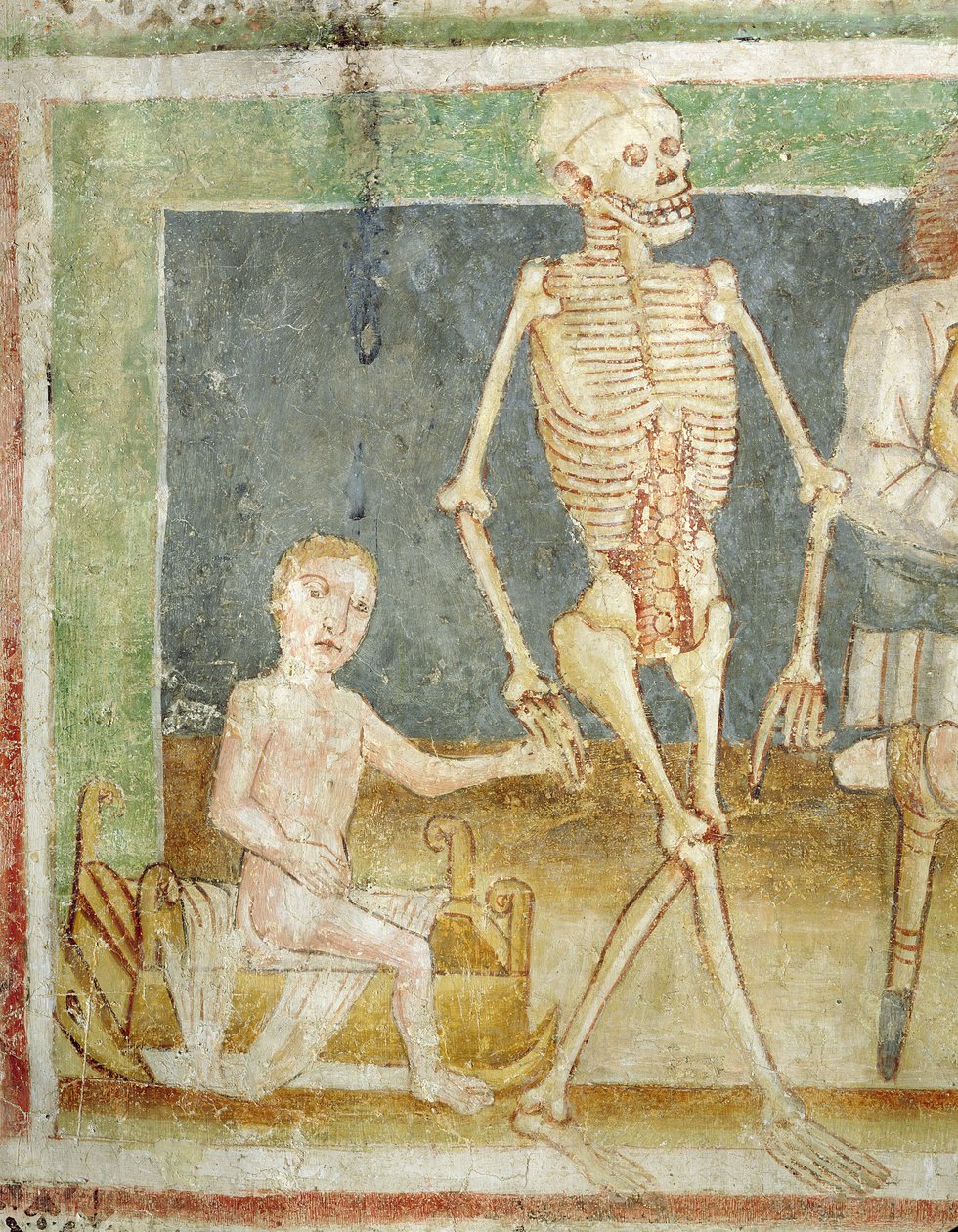 死亡之舞：死亡与孩子，1490年 作者 珍妮丝·卡斯塔夫（Janetz Kastav）