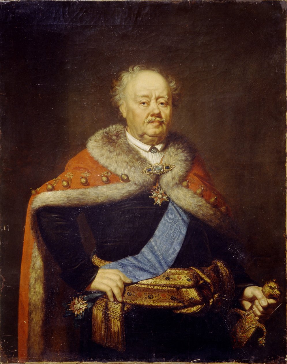 Franciszek Ksawery Branicki伯爵的肖像 1730-1819年，1818年 作者 亚诺斯·龙鲍尔