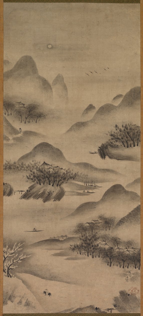 景观 作者 日本，江户时代