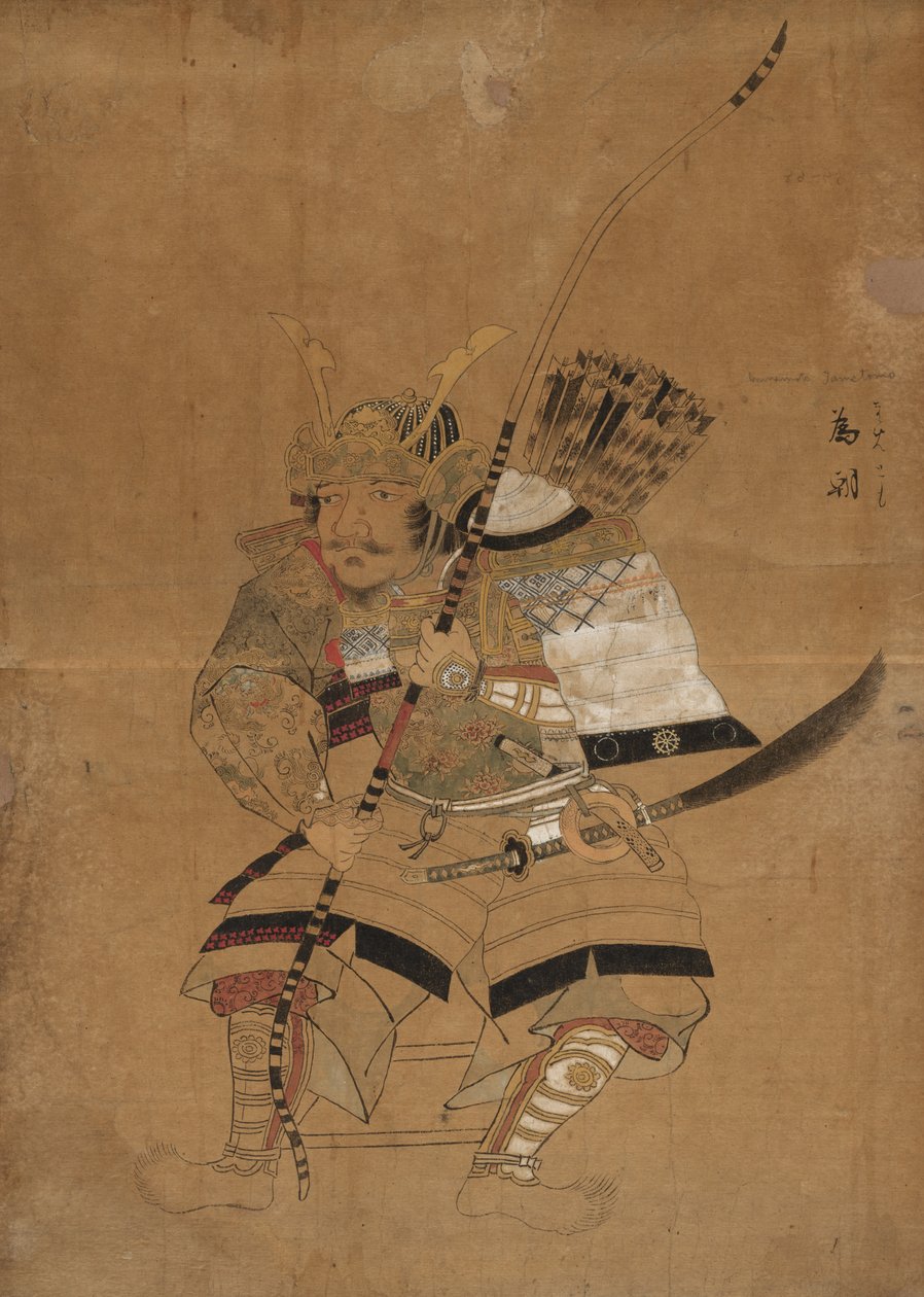 源氏玉友肖像的素描模型 作者 日本，江户时代
