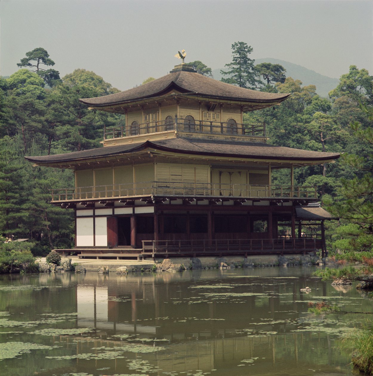 金阁寺（金阁）致力于纪念幕府将军足利义光（1358-1408）15世纪（重修19世纪） 作者 日本学校