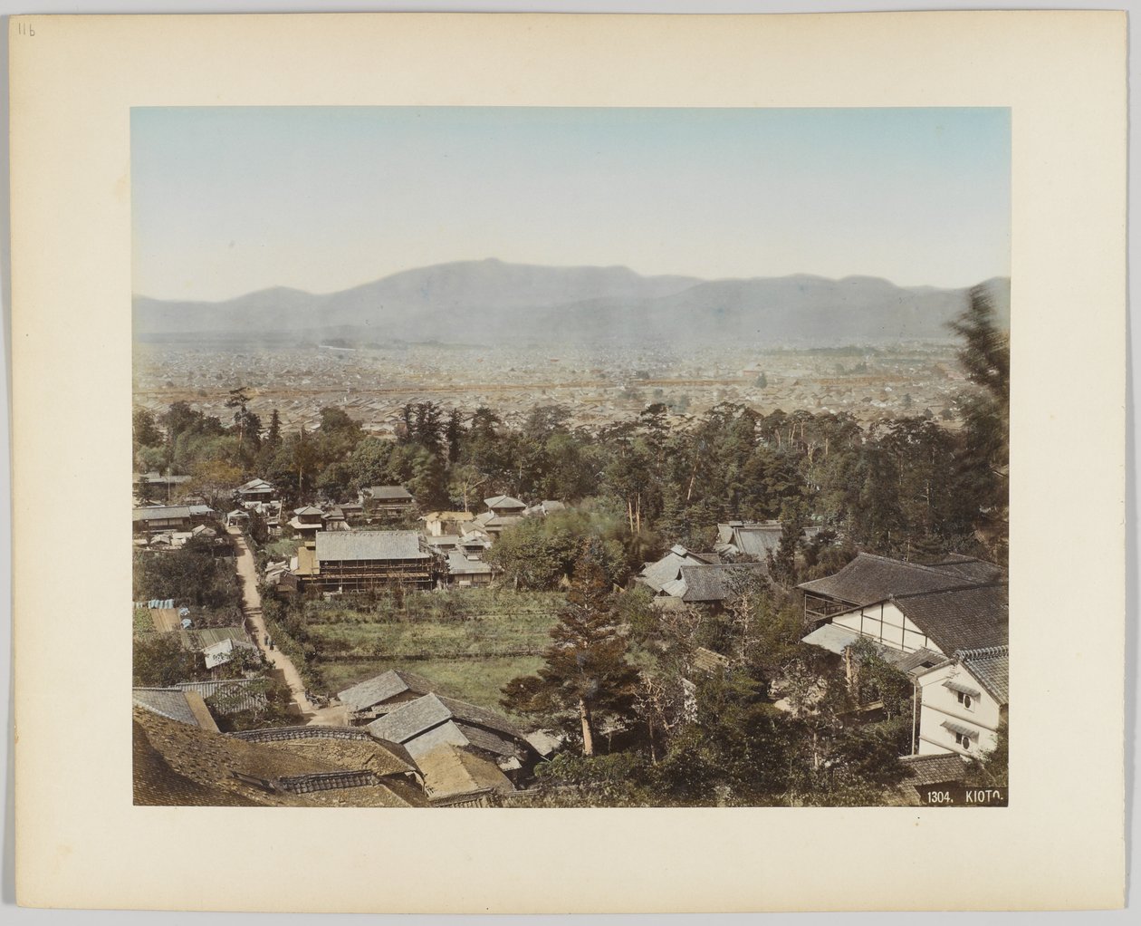 Kyoto, Japan (hand-coloured b/w photo) 作者 日本摄影师