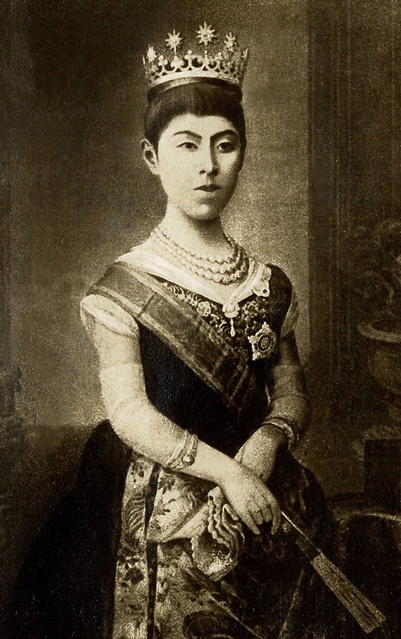 日本小皇帝晴子的肖像。摄影，20世纪初。 作者 日本摄影师