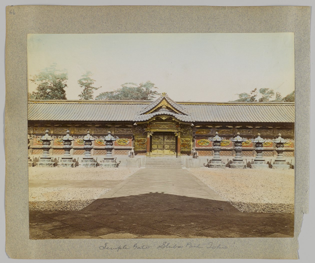 日本东京芝公园寺门（手绘黑白照片） 作者 日本摄影师