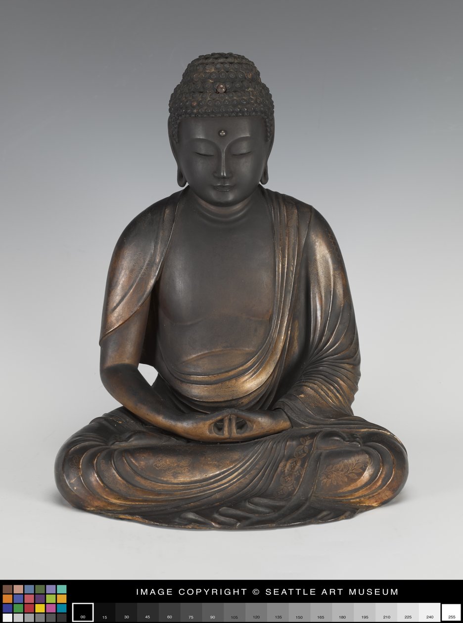 莲花座上的阿米达佛 作者 日本学校