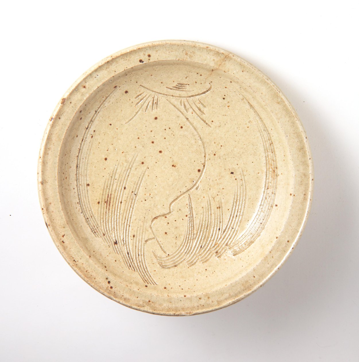 碗切割柳树设计（seto ware） 作者 日本学校