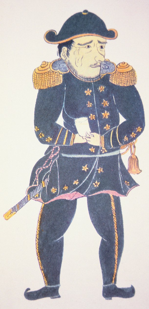 日本的佩里准将——一位日本艺术家的印象 作者 日本学校