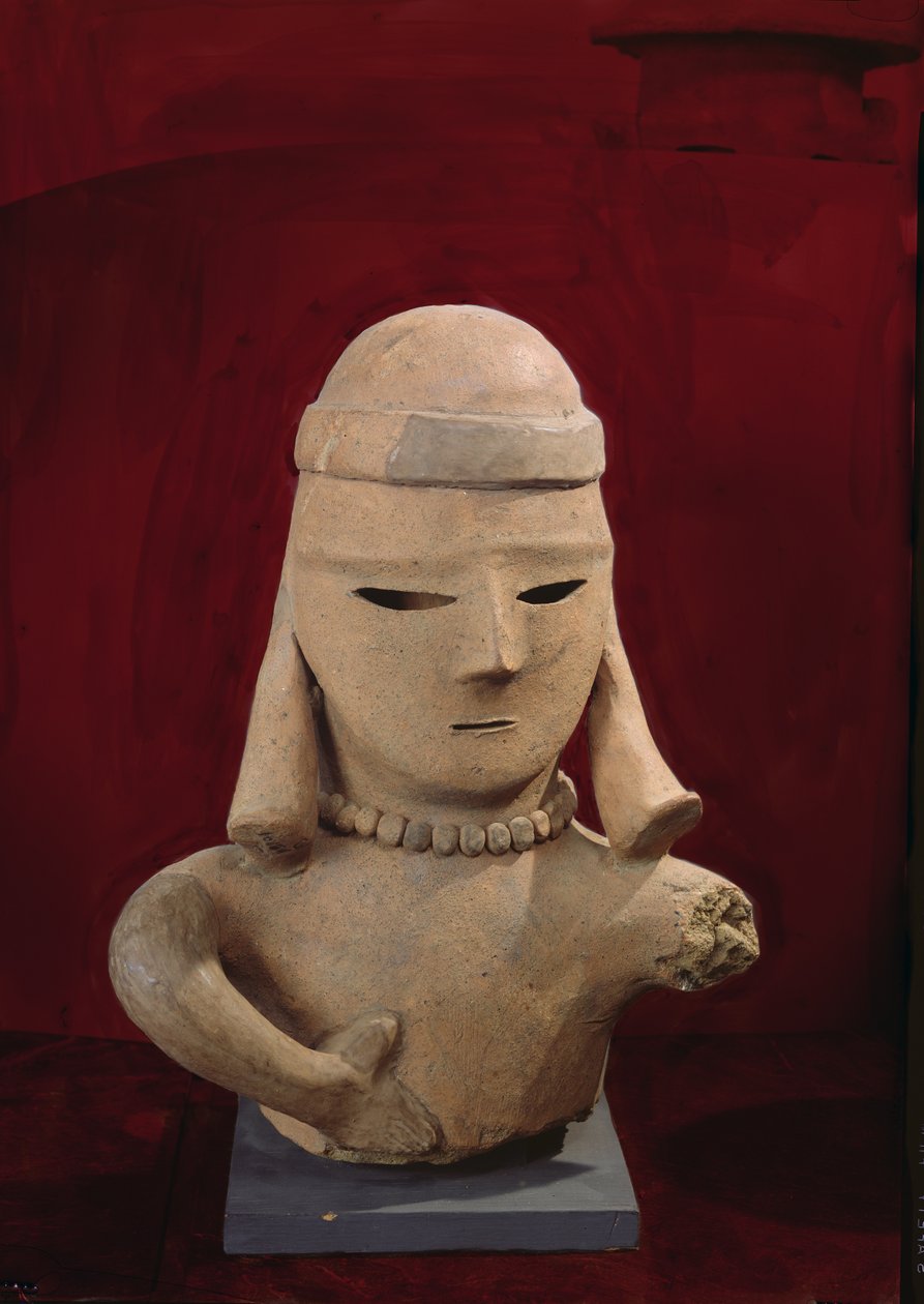 Haniwa人物，250-550（红色陶器） 作者 日本学校