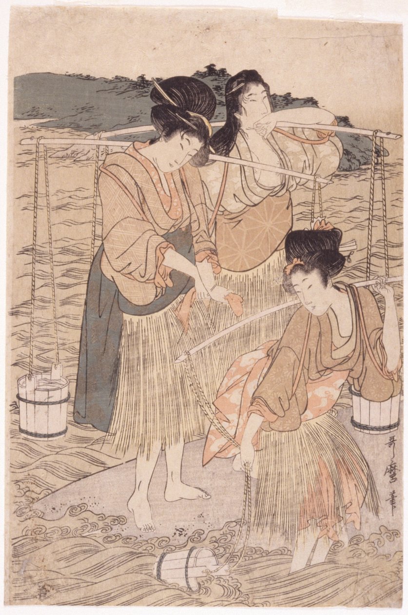 日本女性（彩色木块） 作者 日本学校