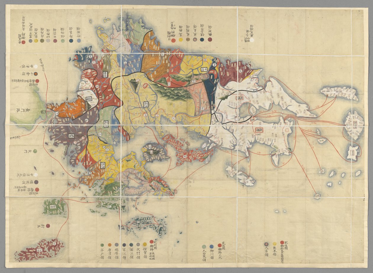 日本九州岛地图 作者 日本学校