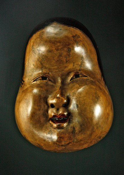 Otafuku面膜（papier mache） 作者 日本学校