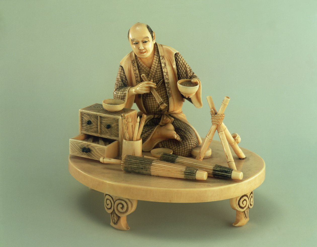 遮阳伞制造商，Okinomo，或时期（1600-1868） 作者 日本学校