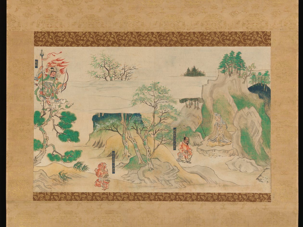 金&39;寺的插图传说中的场景 作者 日本学校