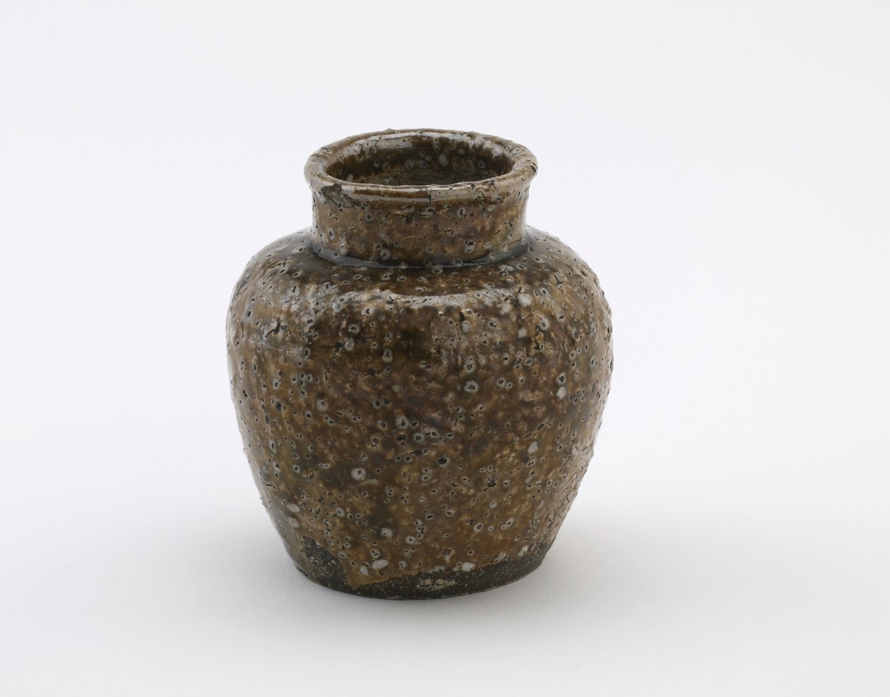 商业用的小茶罐，Shigaraki，滋贺县，明治时代（陶瓷） 作者 日本学校