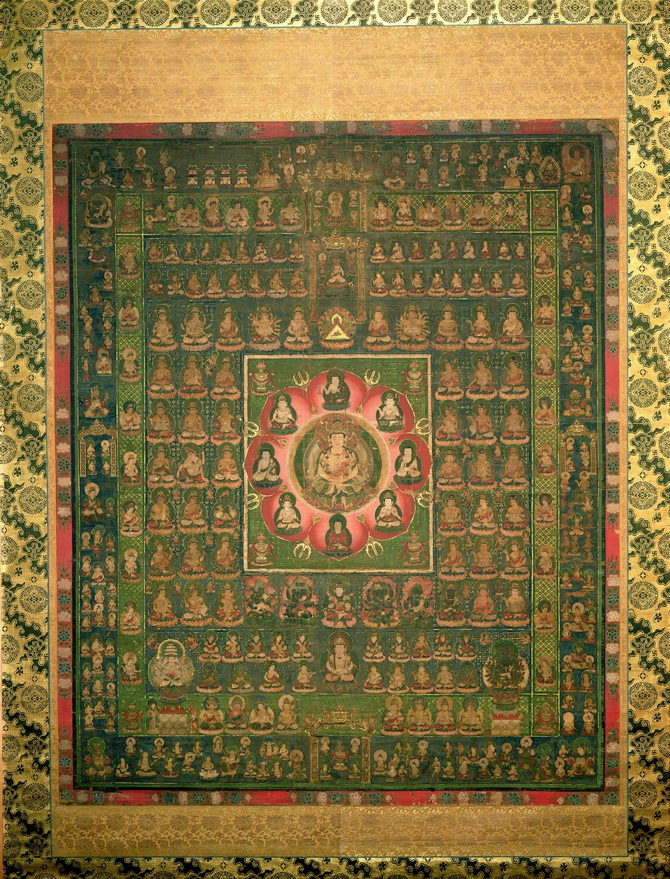 Taizo-kai Mandara，Kamakara时期（不透明的wc，墨水上的墨水和金色）（另见203662） 作者 日本学校