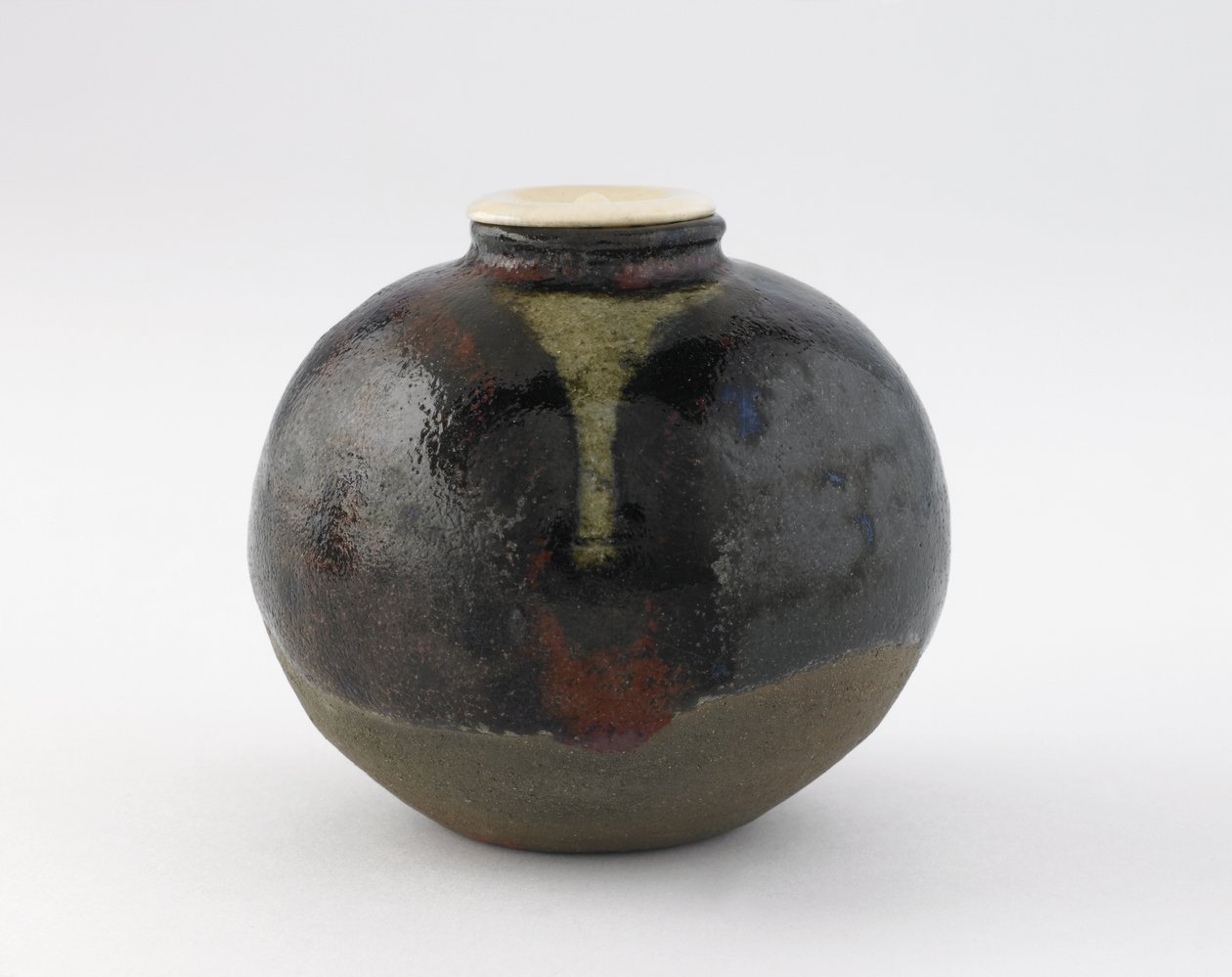 茶叶罐，bunrin型，京都，京都府，江户时代（陶瓷） 作者 日本学校