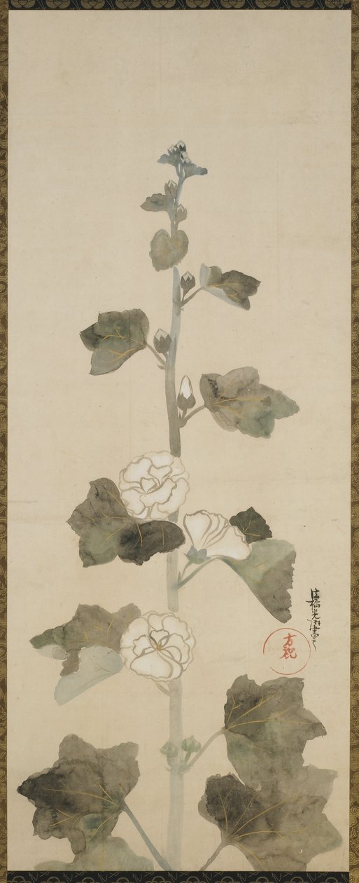 白蜀江，江户时代，1615-1868（墨水，色彩和金色在纸上） 作者 日本学校