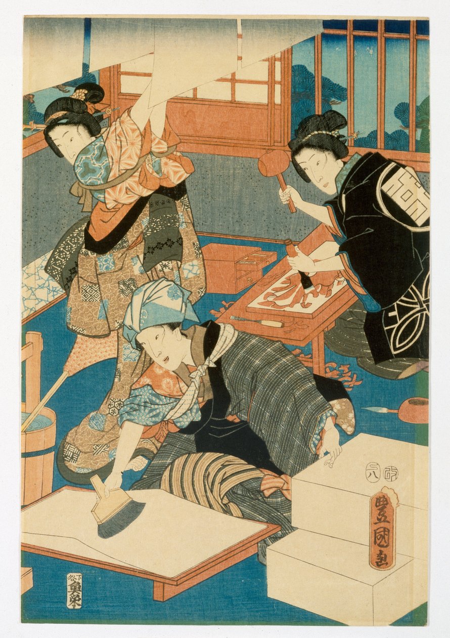 木刻生产 作者 日本学校