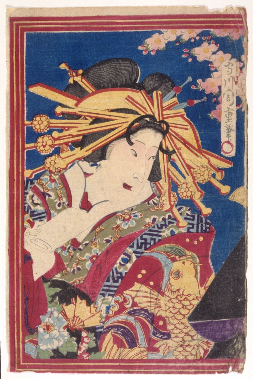 彩色木刻（水墨） 作者 日本学校