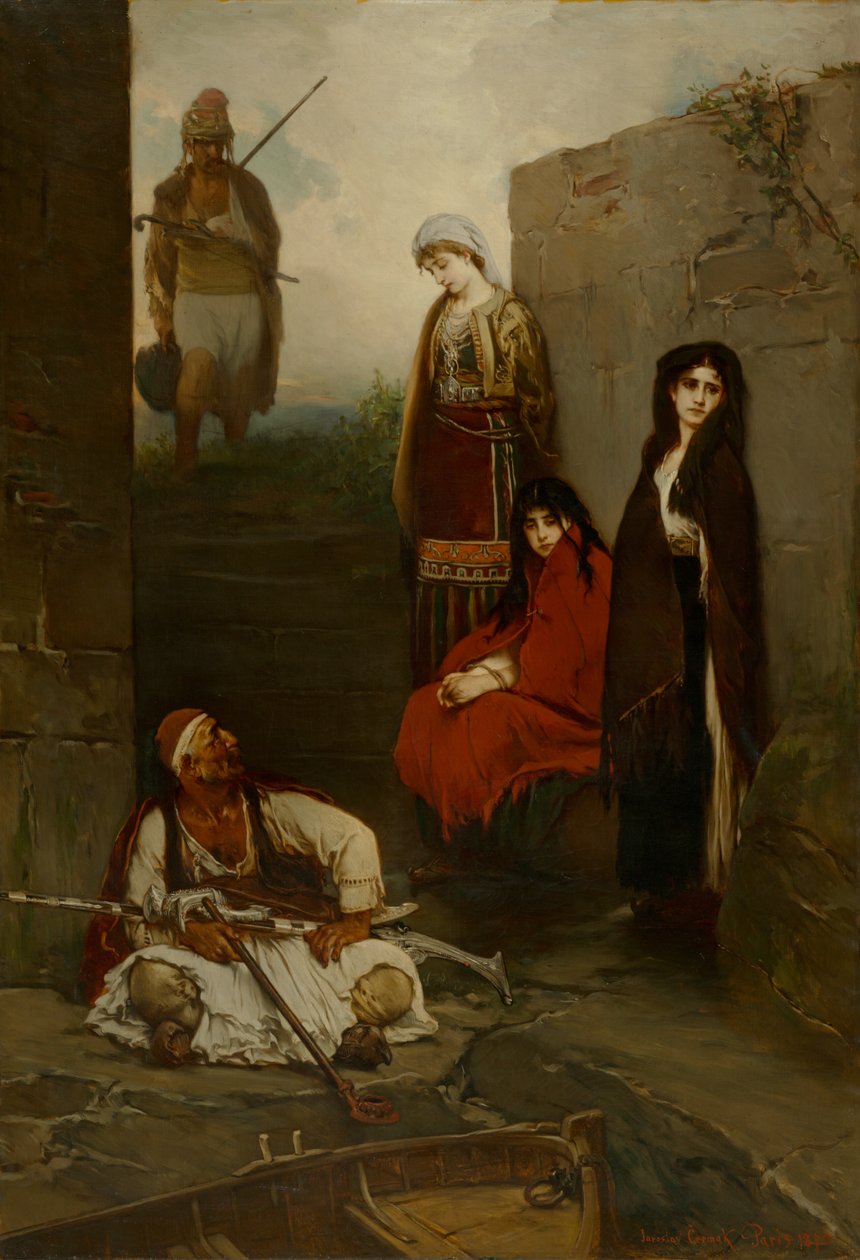 俘虏（俘虏黑山女性），1870年 作者 雅罗斯拉夫·塞玛克