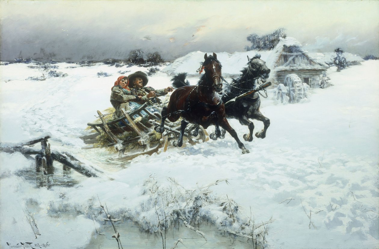 The Sleighride，1896年 作者 雅罗斯拉夫·弗里德里希·朱利叶斯·维辛