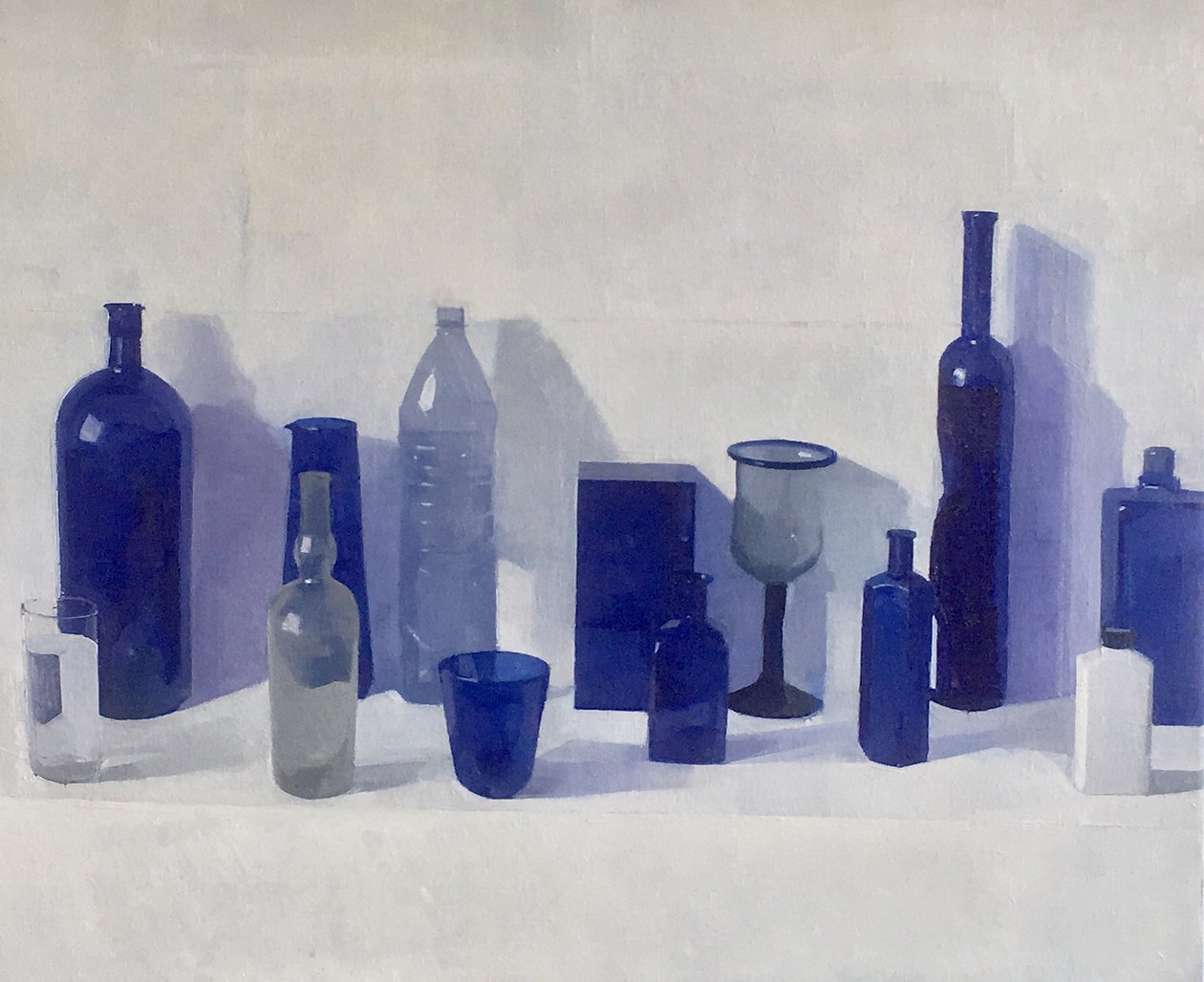 所有的蓝调》，2019 年（布面油画） 作者 贾森·莱恩
