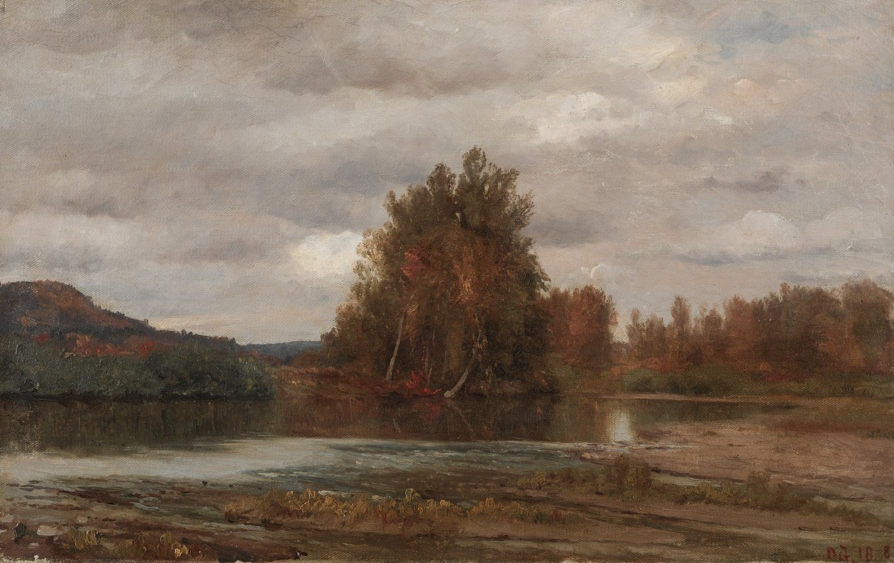 埃索帕斯的灰色一天 作者 Jasper F. Cropsey