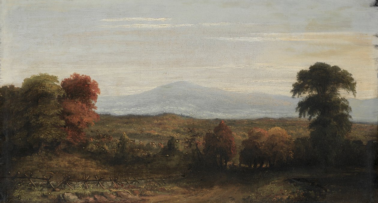 景观，1918年以前。 作者 Jasper F. Cropsey