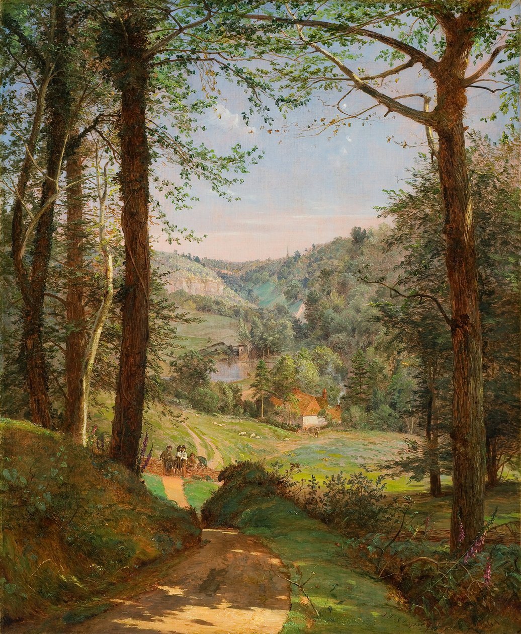 1861 年，怀特岛，卢克姆湾（布面油画） 作者 贾斯珀·弗朗西斯·克罗普西