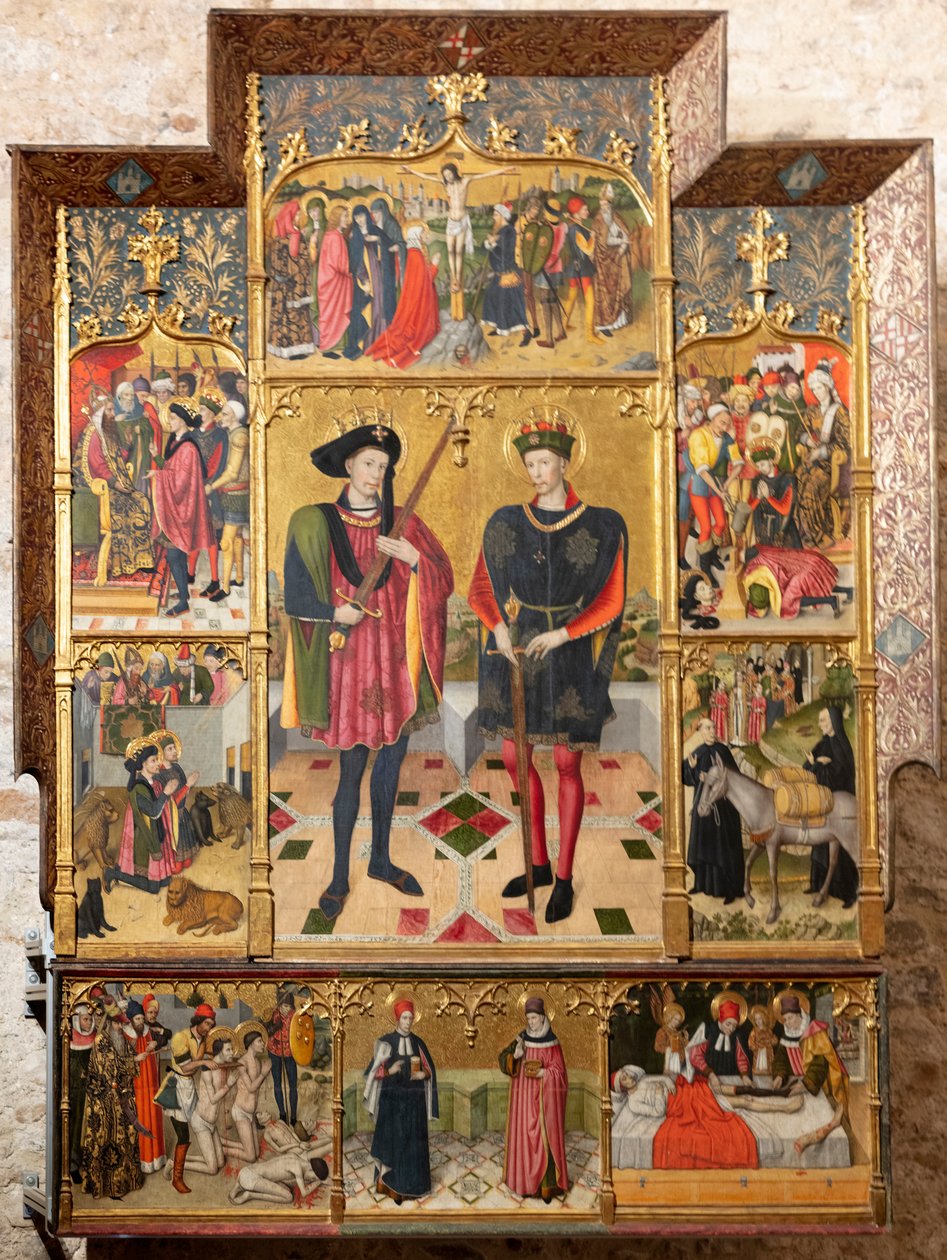 祭坛画（Retaule dels sants Abdó i Senén） 作者 海梅·休格（Jaume Huguet）