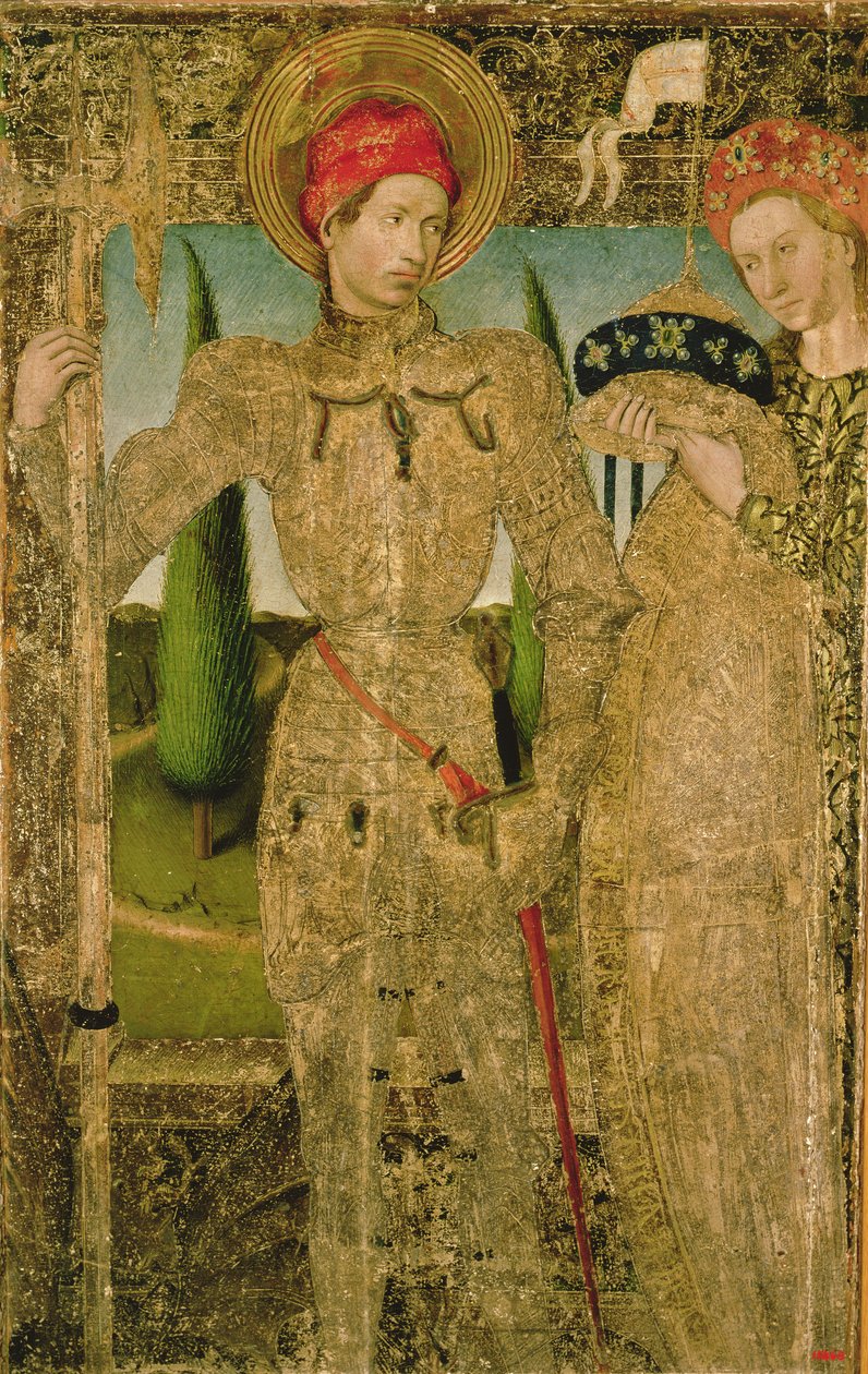 圣乔治和公主，1448年 作者 海梅·休格（Jaume Huguet）