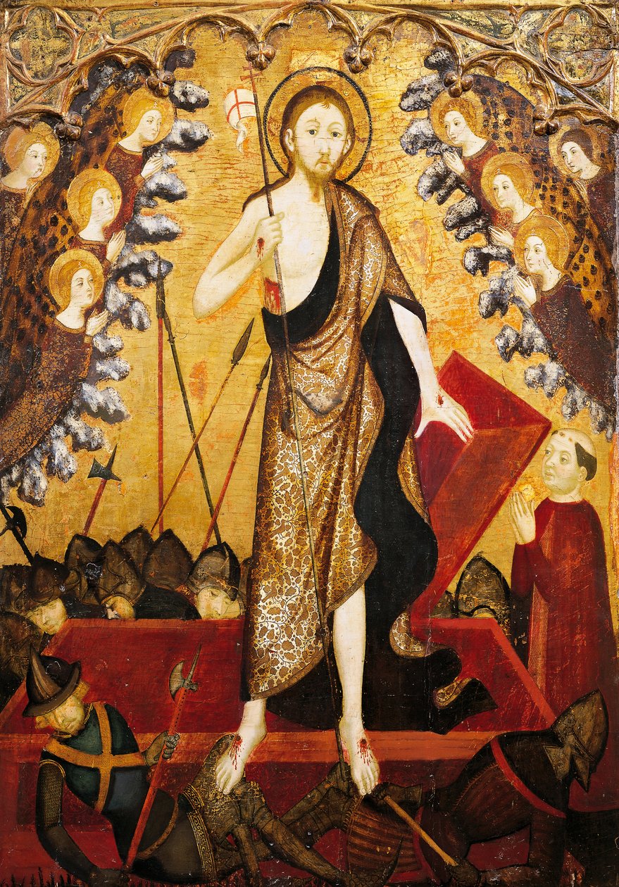 基督的复活，圣墓祭坛画的面板 作者 海梅·塞拉（Jaume Serra）