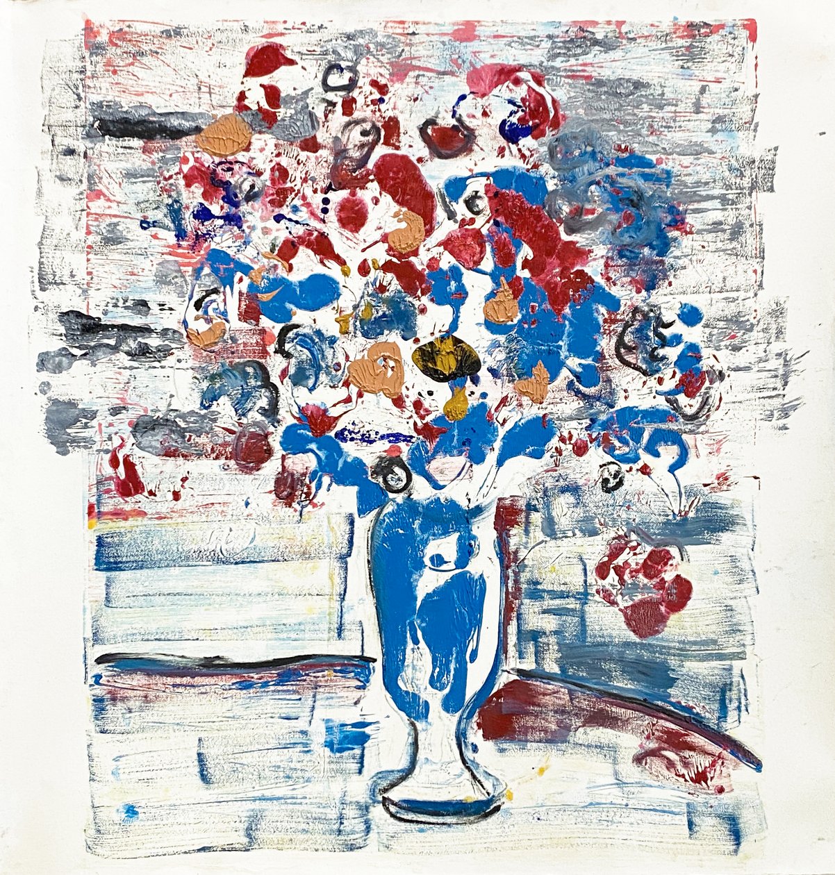 Fleur De Sels 第 34 号《严肃的散步》，2021 年（纸面油画） 作者 杰·巴特勒