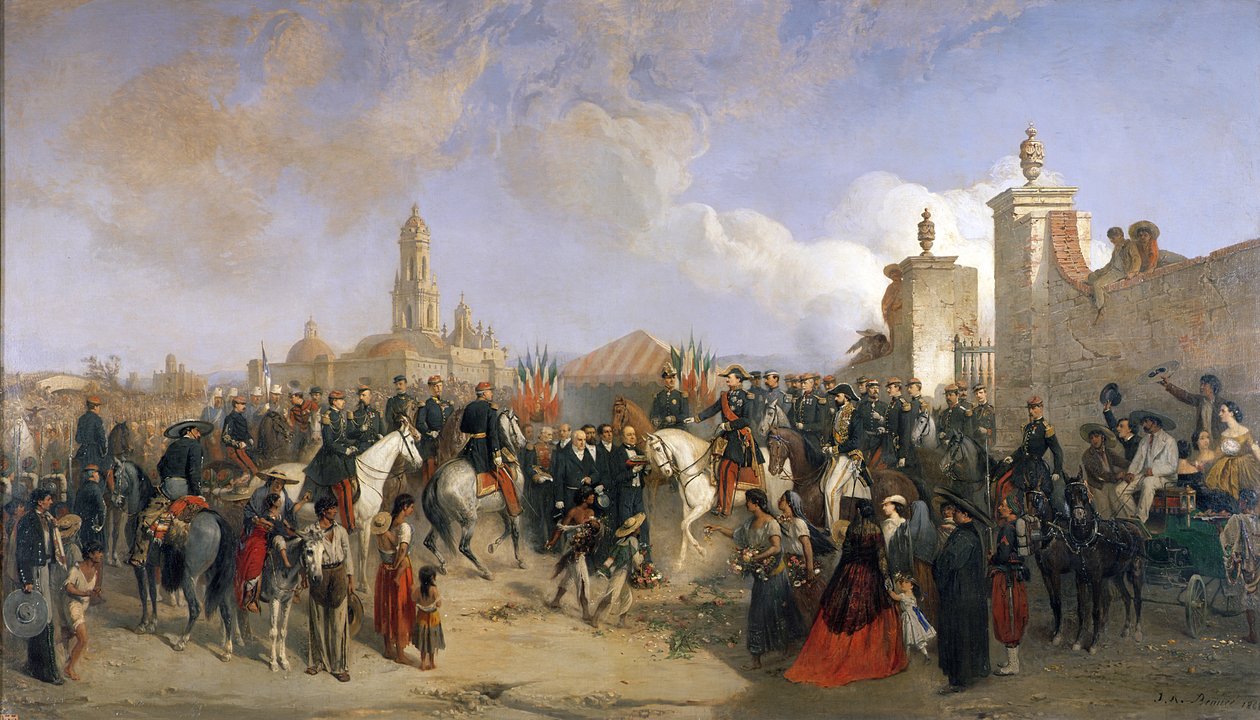 1869年6月10日，法国远征军进入墨西哥城，1869年 作者 让·阿道夫·博斯