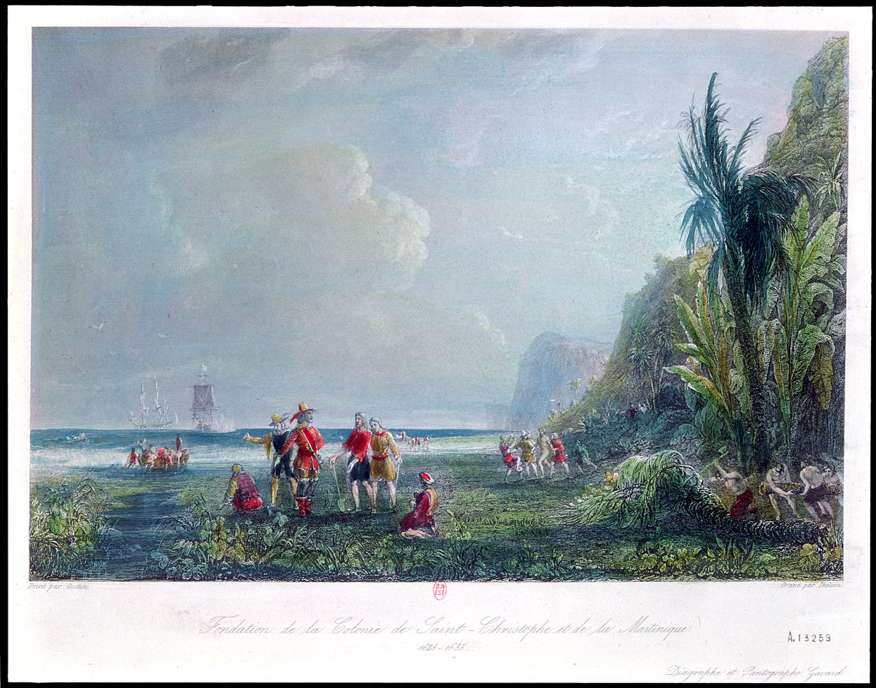 1625年至1935年间圣克里斯托夫和马提尼克岛殖民地的建立 作者 让·安托万·西奥多·古丁