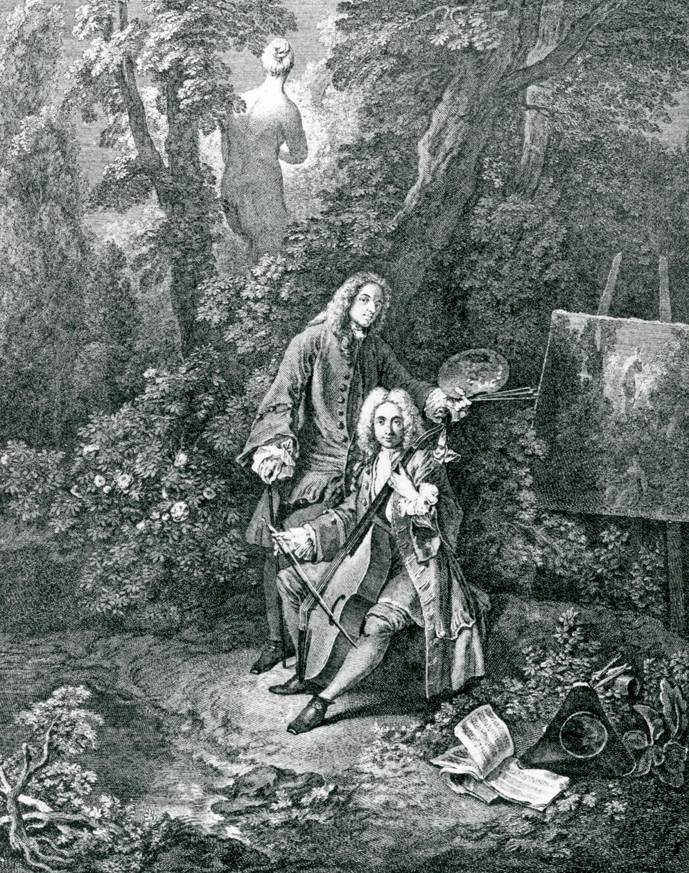 Jean Antoine Watteau和他的朋友Monsieur de Julienne 作者 让·安托万·沃托