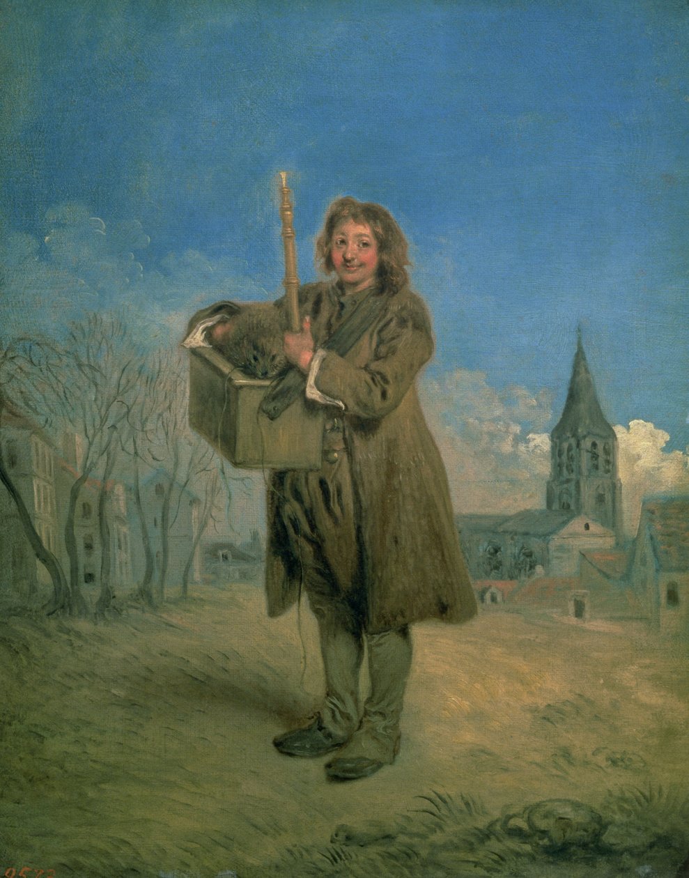 Savoard with a Marmot，1715-16 作者 让·安托万·沃托