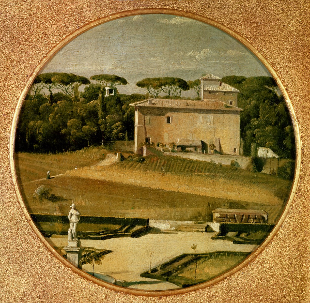 1807年，罗马Villa Borghese花园中的&39;拉斐尔赌场&39; 作者 让·奥古斯特·多米尼克·英格里斯