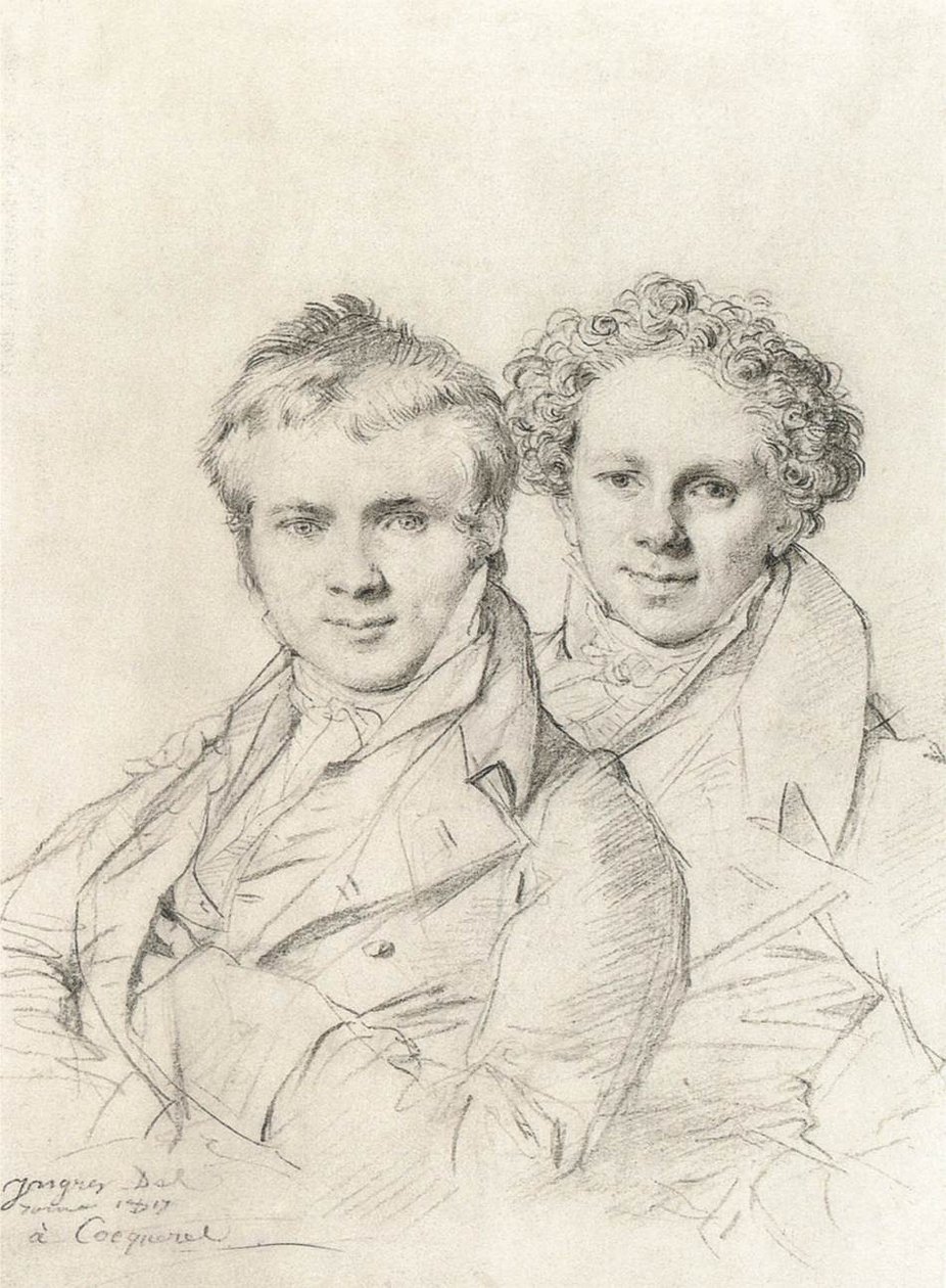 Otto Magnus von Stackelberg和Jacob Linckh的双重肖像 作者 让·奥古斯特·多米尼克·英格里斯