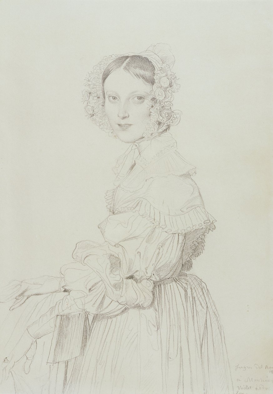 Elisabeth Tempier（纸上蜡笔） 作者 让·奥古斯特·多米尼克·英格里斯