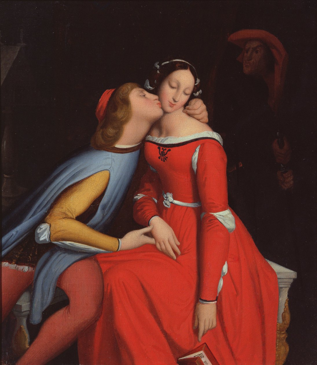 来自里米尼和Paolo Malatesta的Francesca，1819年 作者 让·奥古斯特·多米尼克·英格里斯