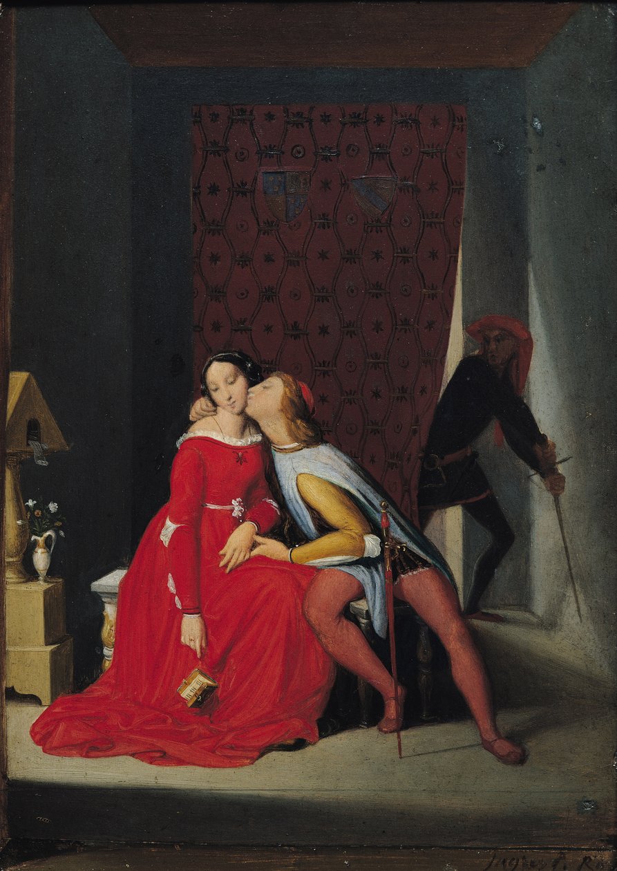 Gianciotto发现Paolo和Francesca，1814年 作者 让·奥古斯特·多米尼克·英格里斯