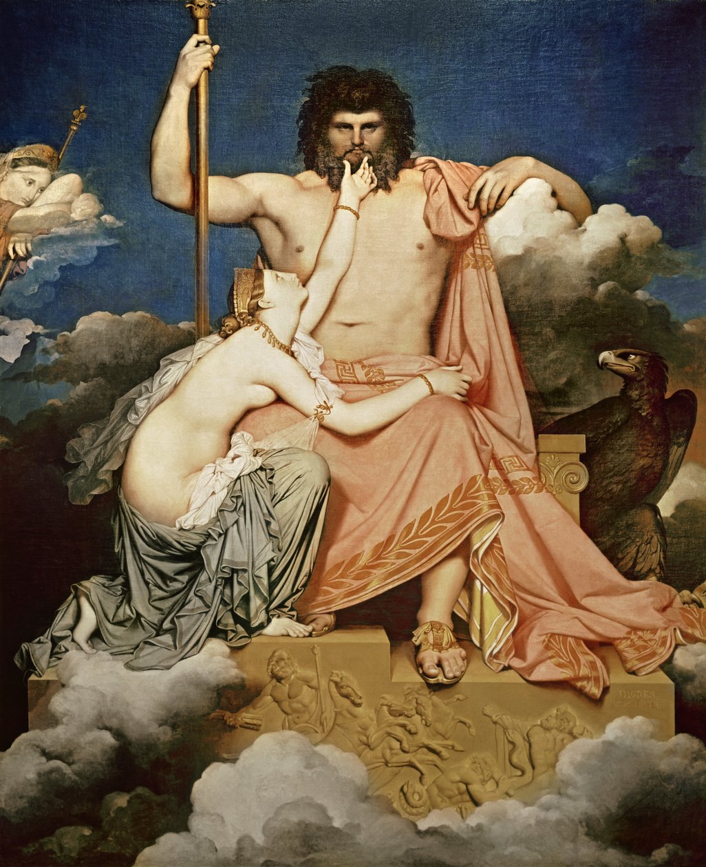 木星和Thetis，1811年 作者 让·奥古斯特·多米尼克·英格里斯
