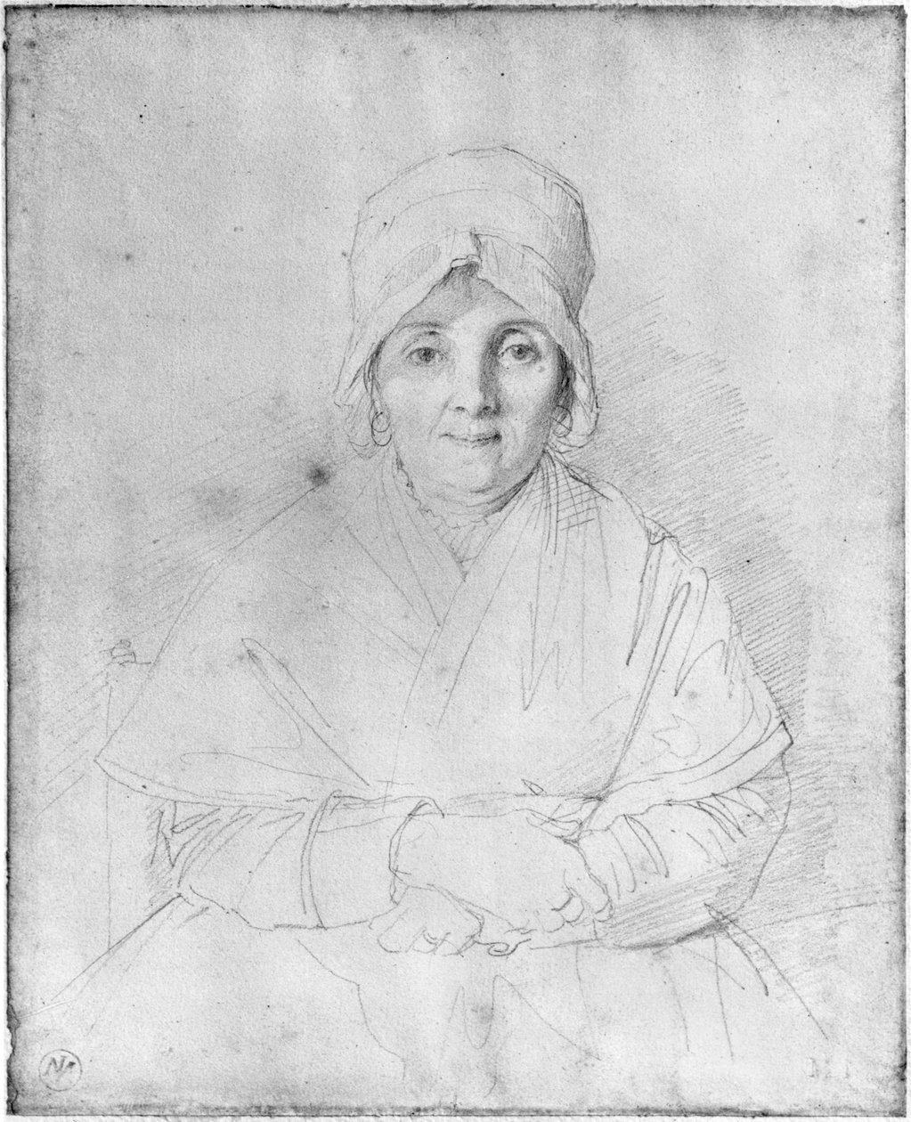 Ingres Mere夫人（1758-1817）1814年（纸上石墨） 作者 让·奥古斯特·多米尼克·英格里斯