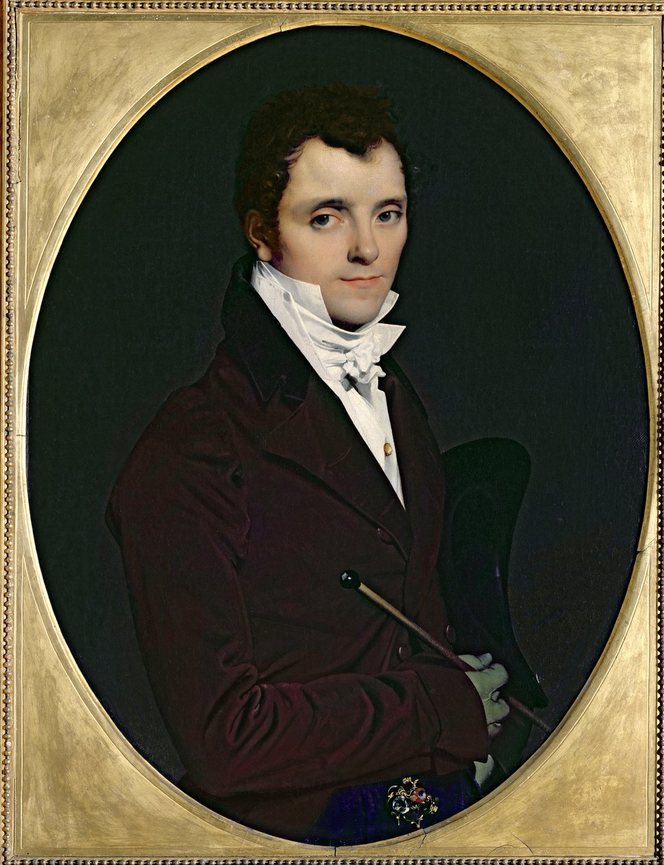 Edme Bochet（1783-1871）的肖像，1811年 作者 让·奥古斯特·多米尼克·英格里斯