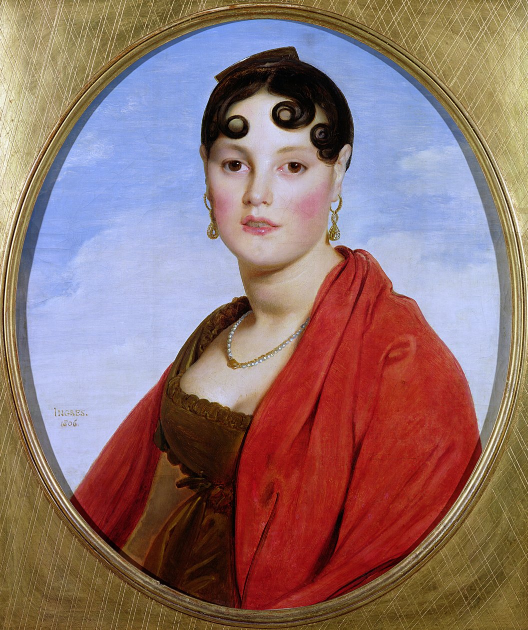 1806年Aymon夫人或La Belle Zelie的肖像 作者 让·奥古斯特·多米尼克·英格里斯