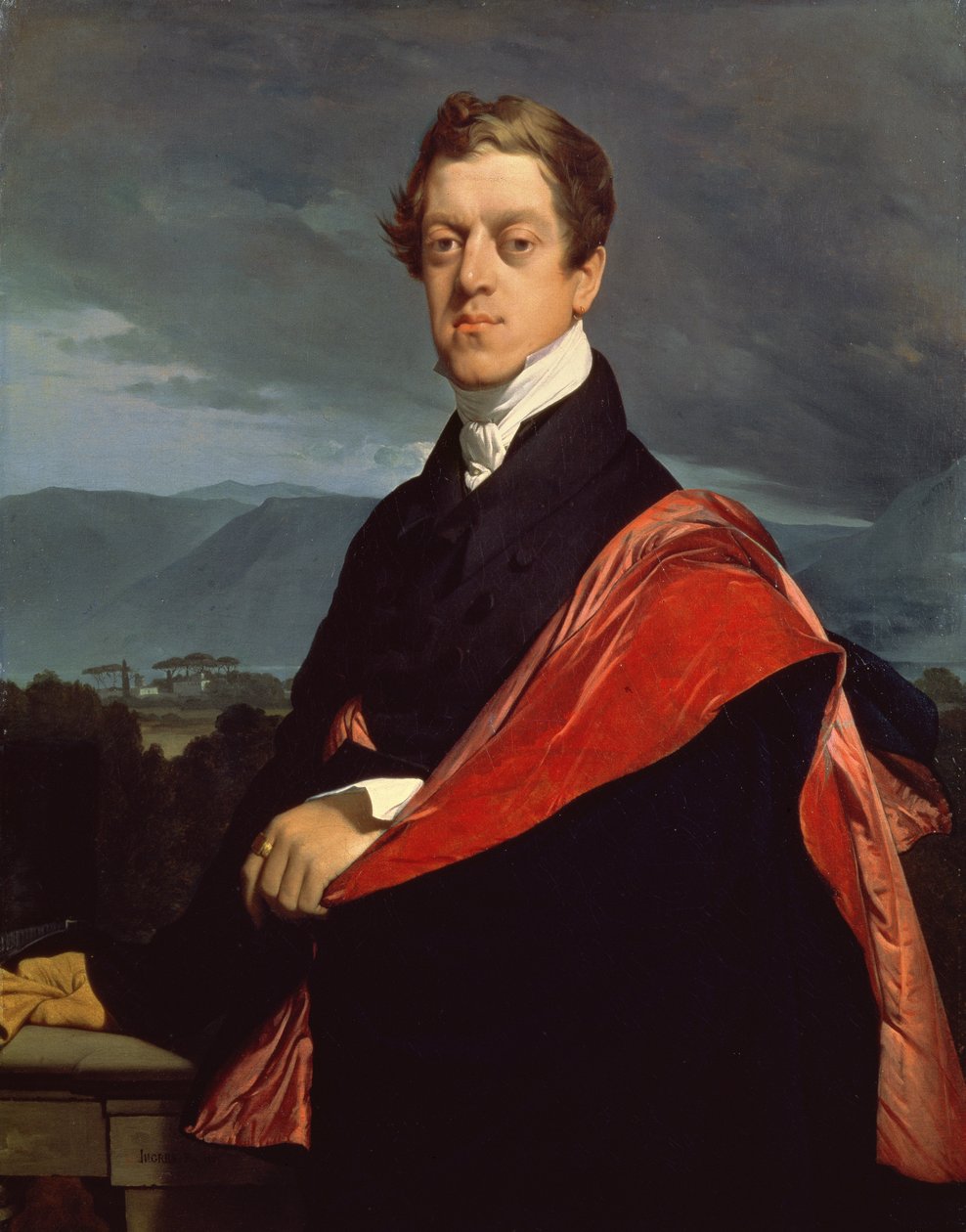 尼古拉·德米特里耶维奇（1792-1849）的肖像古里耶夫伯爵，1821年 作者 让·奥古斯特·多米尼克·英格里斯