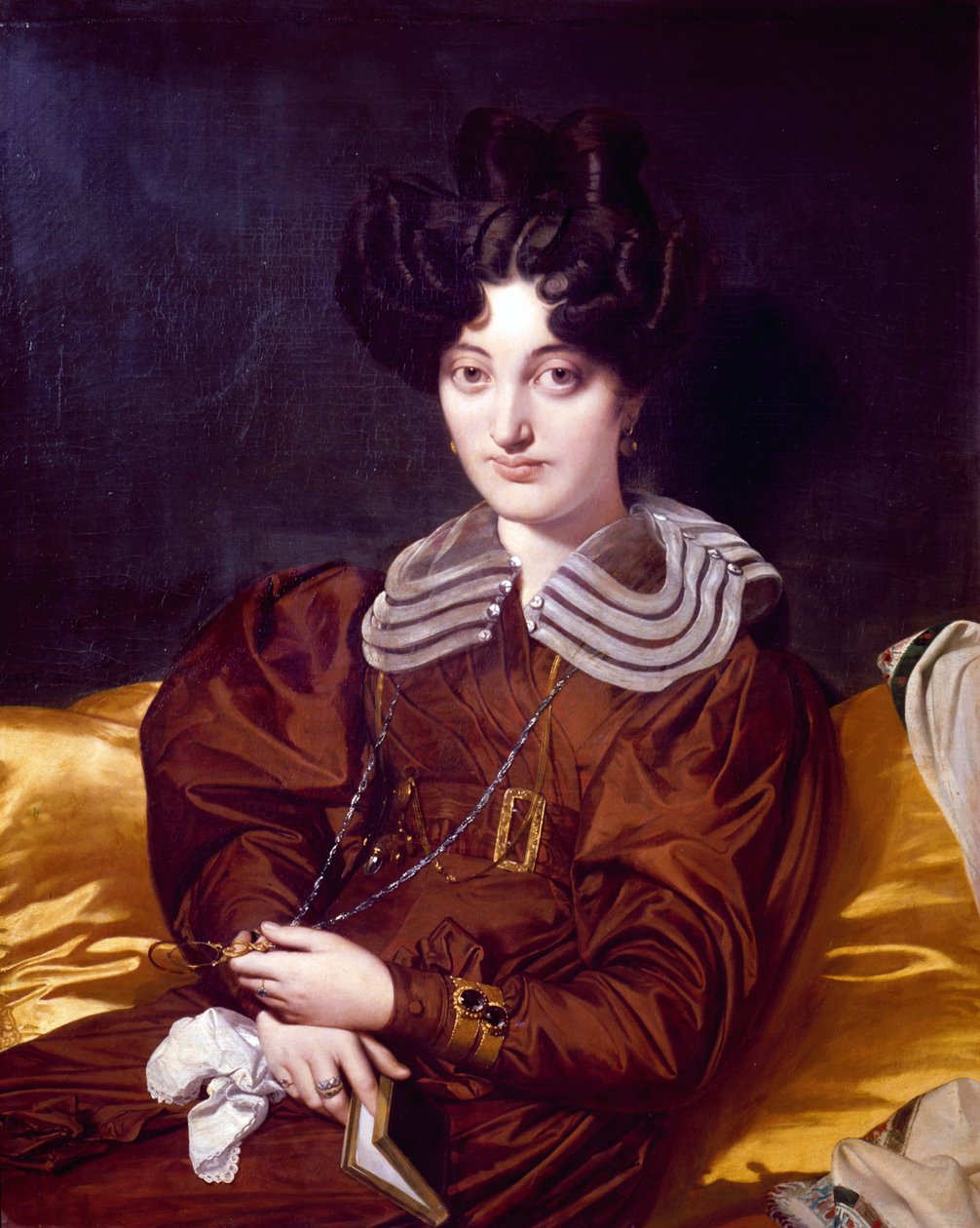 Salvaing de Boisseiu的Suzanne Clarisse，Marcot Marcotte de Sainte-Marie，1826年的肖像 作者 让·奥古斯特·多米尼克·英格里斯