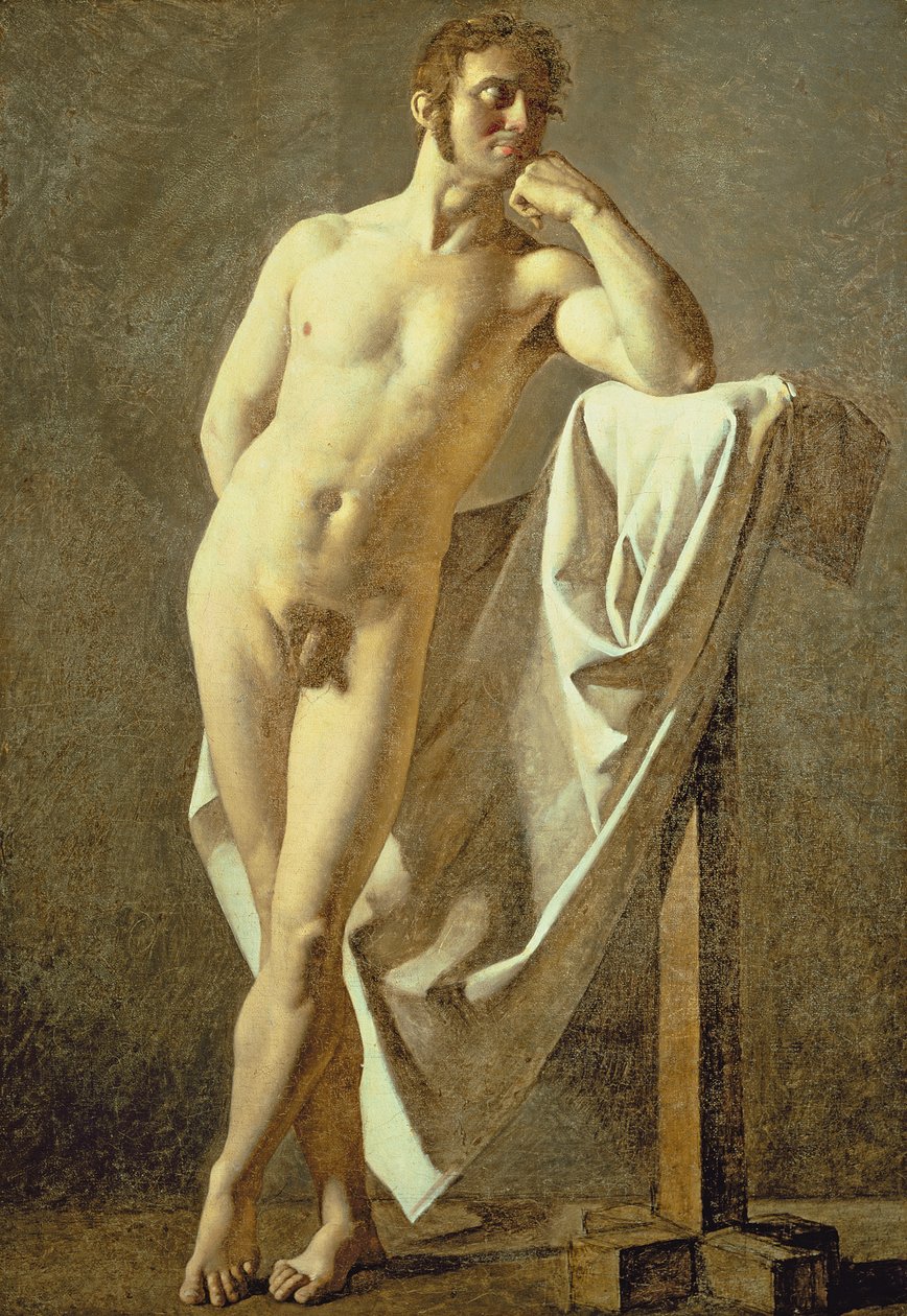 研究一个人，c.1801 作者 让·奥古斯特·多米尼克·英格里斯