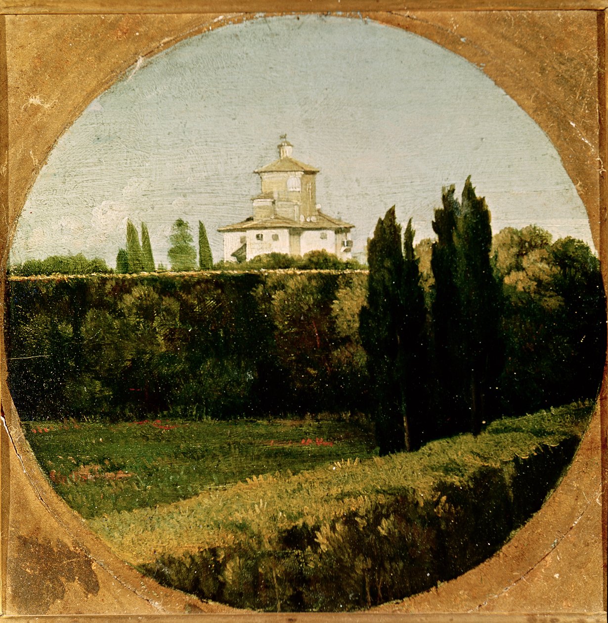 Villa Medici，罗马的看法 作者 让·奥古斯特·多米尼克·英格里斯